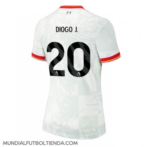 Camiseta Liverpool Diogo Jota #20 Tercera Equipación Replica 2024-25 para mujer mangas cortas